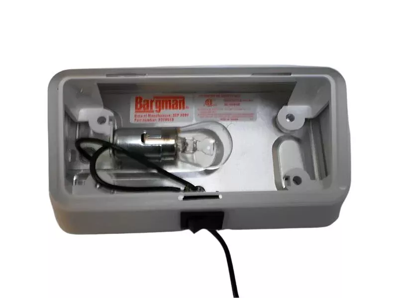 Bargman RV Trailer Amber Yellow Plastic Cargo Light Camper(J-97-WSA)