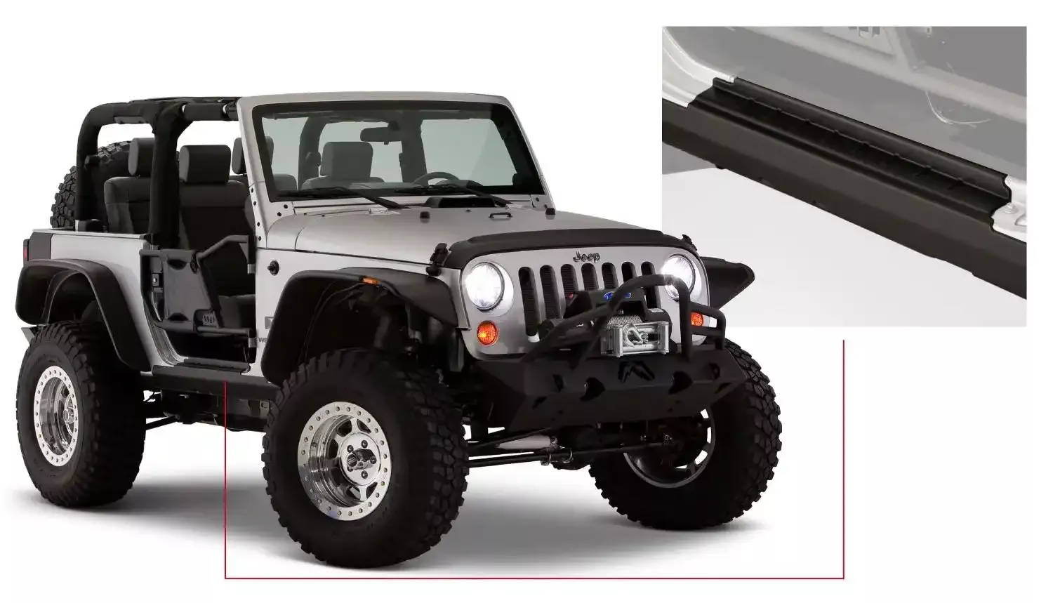 Bushwacker 14011 - TrailArmor, Rocker Panel