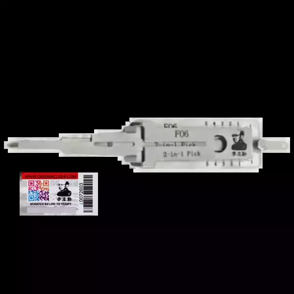 ORIGINAL LISHI 1990 H51 FO6 2-IN-1 PICK DECODER ANTI GLARE